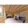 Case in legno coibentata CAMILLA 6x4.2 44/100/44 mm, interno