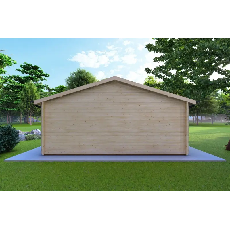 Casa in legno PERLA 6x6 44 mm, retro