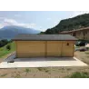 Casa in legno AUGUSTA 8x6 60 mm, realizzazione retro