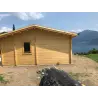 Casa in legno AUGUSTA 8x6 60 mm, realizzazione lato sinistro