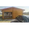 Casa in legno AUGUSTA 8x6 60 mm, realizzazione lato destro