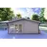 Casa in legno AUGUSTA 8x6 60 mm, lato destro
