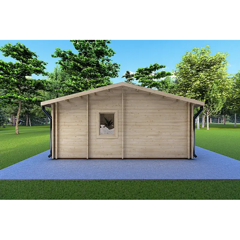 Casa coibentata AUGUSTA 8x6 44/100/44 mm, lato sinistro