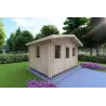 Casa in legno da giardino CHIARA 4x3 44mm, lato sinistro