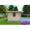 Casa in legno da giardino CHIARA 4x3 44mm, lato sinistro