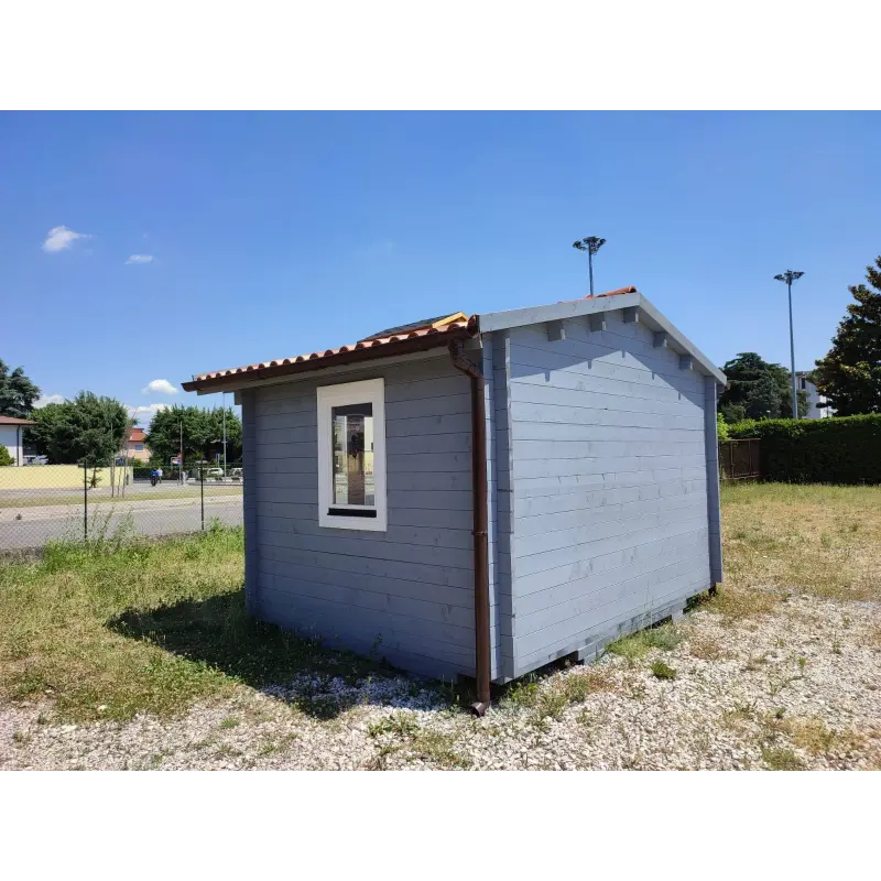 Casetta da giardino GIULIA 4x3 44mm, realizzazione retro destro