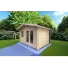 Casetta da giardino GIULIA 4x3 44mm, fronte lato destro