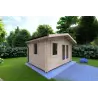 Casetta da giardino GIULIA 4x3 44mm, fronte lato sinistro