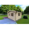 Casetta in legno ANNA 4x4 44mm, fronte lato destro