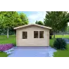 Casetta in legno ANNA 4x4 44mm, vista frontale