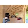 Casetta in legno ANNA 4x4 44mm, interno