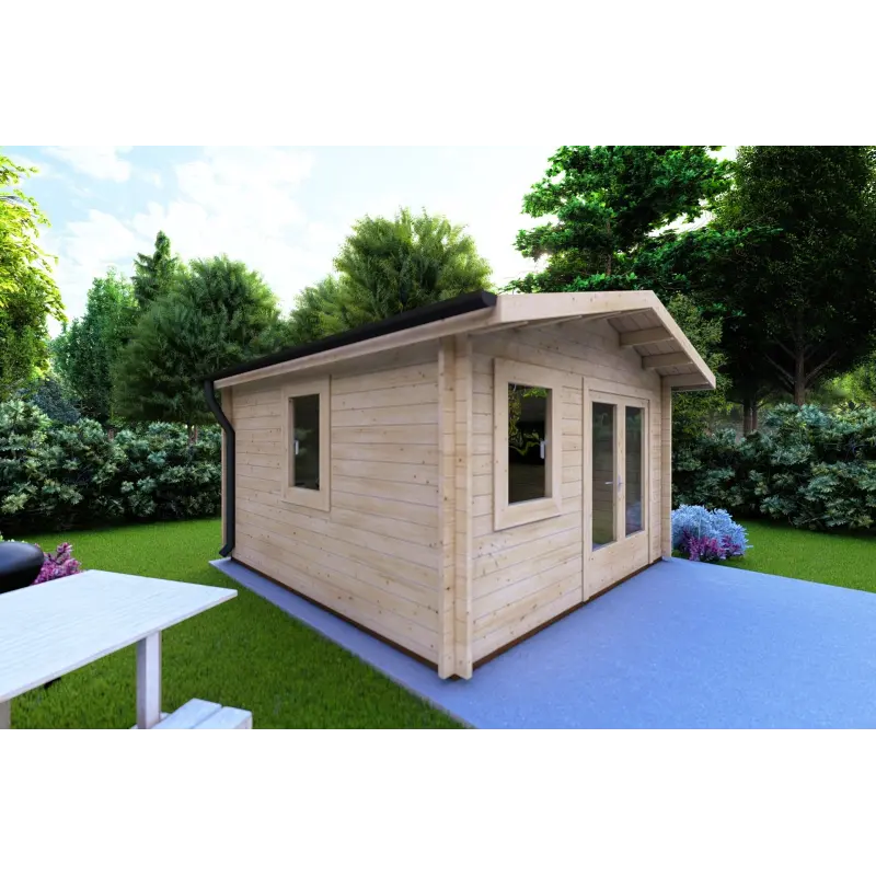 Casetta da giardino LAURA 4x4 44mm, lato sinistro