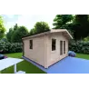Casetta da giardino LAURA 4x4 44mm, lato sinistro
