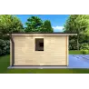 Casetta da giardino LAURA 4x4 44mm, lato sinistro