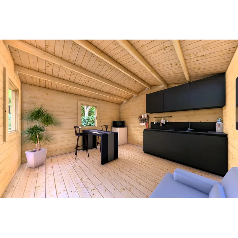 Casetta da giardino LAURA 4x4 44mm, interno