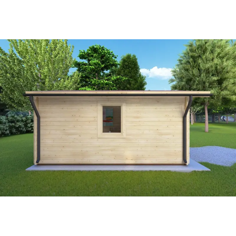 Casetta in legno MATILDE 5x4 44mm, lato sinistro