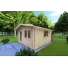 Casa in legno da giardino ANITA 5x4 44mm, fronte lato destro