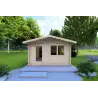 Casa in legno da giardino ANITA 5x4 44mm, vista frontale
