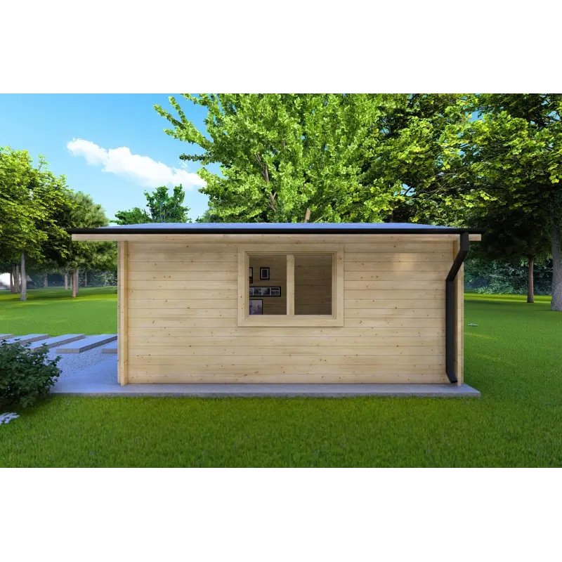 Casa in legno da giardino ANITA 5x4 44mm, lato destro