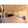 Casa in legno da giardino ANITA 5x4 44mm, interno
