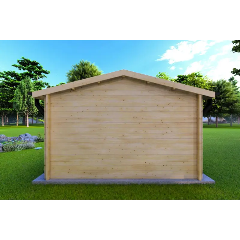 Casa in legno da giardino ANITA 5x4 44mm, retro