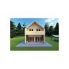 Casa coibentata stile moderno PENELOPE 98 m² 44/80/30/40, vista frontale