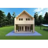 Casa coibentata stile moderno PENELOPE 98 m² 44/80/30/40, vista frontale
