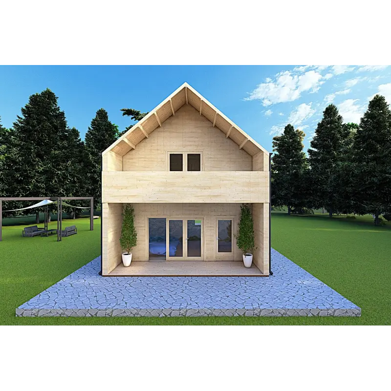 Casa coibentata stile moderno PENELOPE 98 m² 44/80/30/40, retro