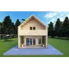 Casa coibentata stile moderno PENELOPE 98 m² 44/80/30/40, retro