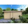 Casa in legno AURELIA 6x8 44mm, lato sinistro