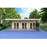 Casa in legno FLAMINIA 8x6 44mm, lato destro