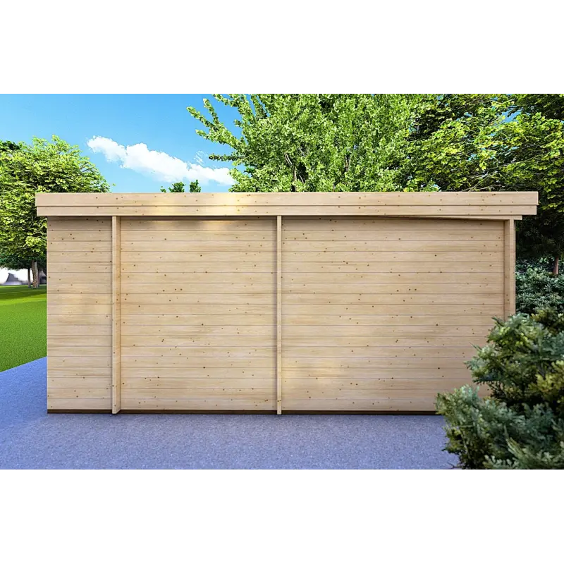 Casa in legno FLAMINIA 8x6 44mm, lato sinistro