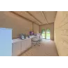 Casa in legno FLAMINIA 8x6 44mm, interno ufficio