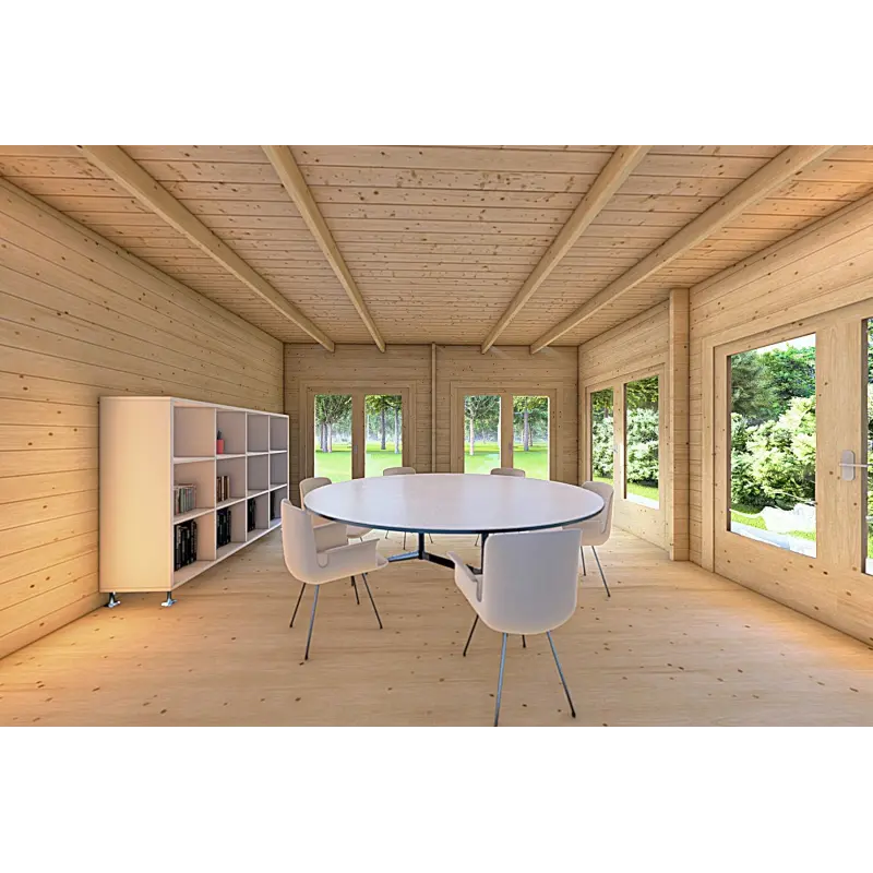 Casa in legno FLAMINIA 8x6 44mm, interno