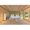 Casa in legno FLAMINIA 8x6 44mm, interno