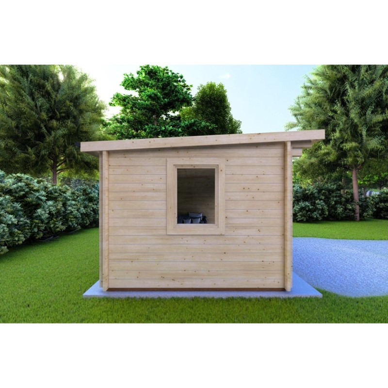 Casetta in legno ILARIA 4x3 44mm, lato sinistro