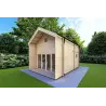 Casa di legno ELODIE 4x6 44mm, fronte lato destro