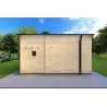 Casa di legno ELODIE 4x6 44mm, lato sinistro