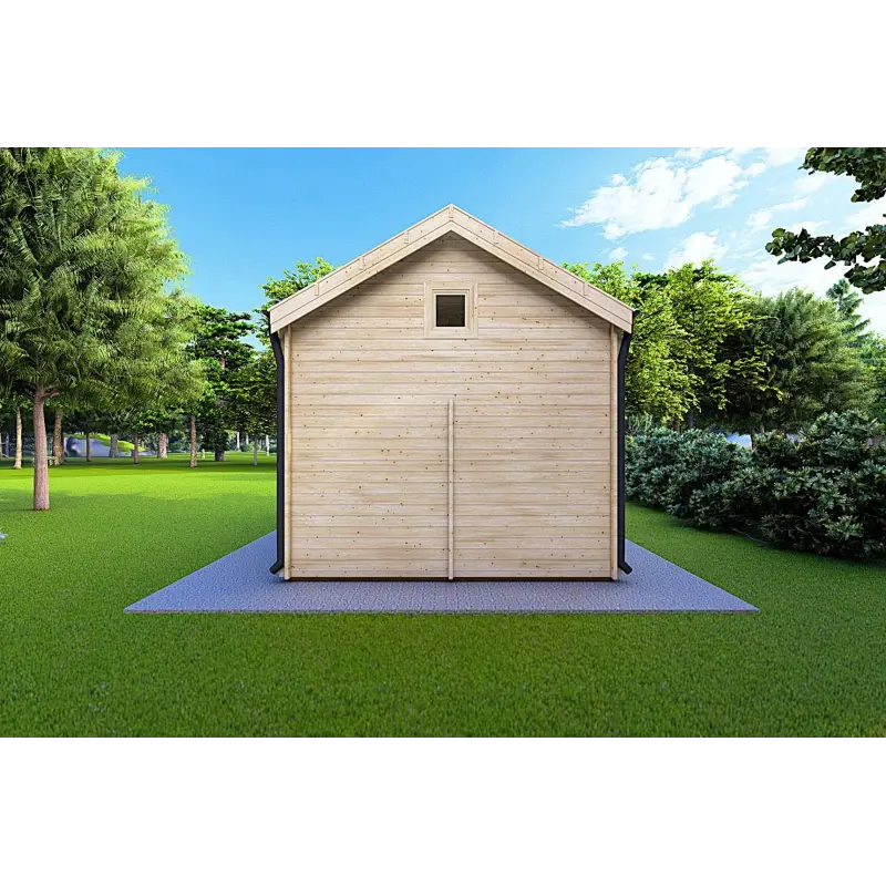 Casa di legno ELODIE 4x6 44mm, retro