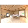 Casa di legno FLAMINIA 6x6 44mm, interno ufficio