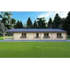 Casa abitabile in legno stile tradizionale SOFIA 17x8 44/140/44 mm, lato destro