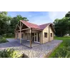 Casa prefabbricata 95 m² AGNESE 44/140/44 mm, fronte lato destro
