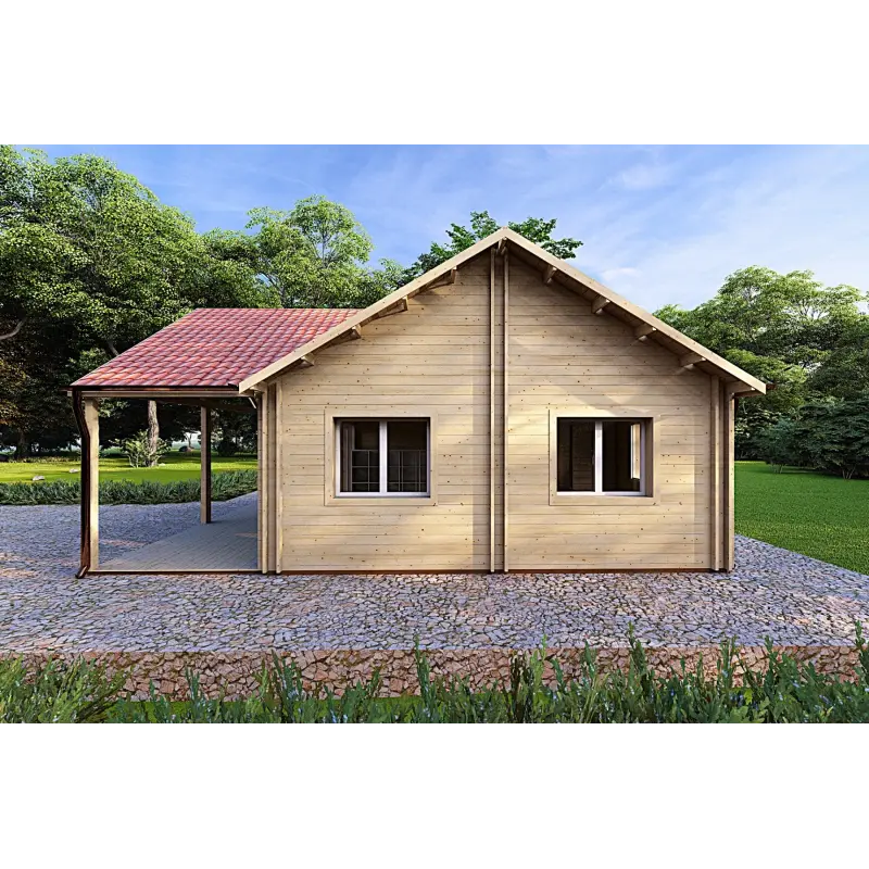 Casa prefabbricata 95 m² AGNESE 44/140/44 mm, lato destro