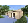 Casa abitabile tetto piano CAMELIA 125 m² 44/140/44 mm, fronte lato destro