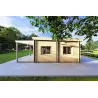 Casa abitabile tetto piano CAMELIA 125 m² 44/140/44 mm, lato destro
