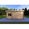 Casa di legno prefabbricata luminosa DAFNE 95 m² 44/140/44 mm, lato sinistro