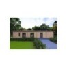 Casa prefabbricata in legno con garage CLOE 114 m² 44/140/44 mm, vista frontale