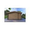 Casa prefabbricata in legno con garage CLOE 114 m² 44/140/44 mm, lato sinistro