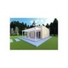 Casa in legno prefabbricata con doppia veranda NAUSICAA 98 m² 70/100/30/40 mm, fronte lato destro