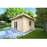 Casetta da giardino GLORIA 5.2x4.2 44mm, fronte lato destro